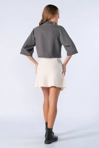 Blazer curto manga 3/4