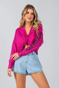 Blusa moleton sport frente torcida