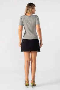Blusa modal decote v