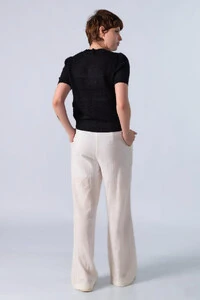 Blusa em viscose tecido trabalhado