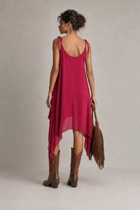 Vestido de chiffon boho