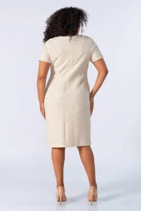 Vestido em lurex com manga