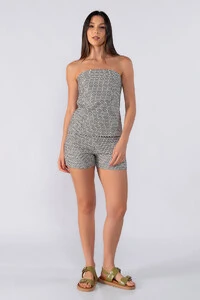 Conjunto short e tomara que caia