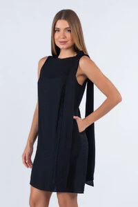 Vestido viscose com faixa ombro