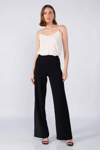 Calca pantalona ziper lateral