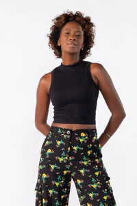 Cropped regata gola alta