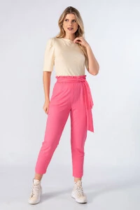 Calca viscose clochard com bolsos