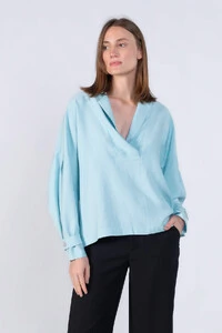Camisa em viscose detalhe punho