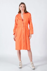 Vestido em algodao com bolsos