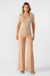 Blusa modal decote v