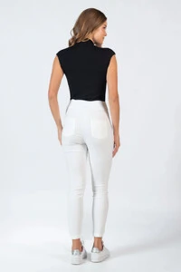Blusa gola alta canelada