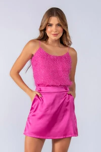 Shorts saia acetinado