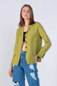 Blazer em viscose tencel leve