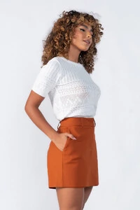 Blusa com detalhe texturizado