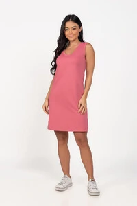 Vestido curto regata em moletinho