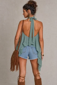 Blusa chiffon boho