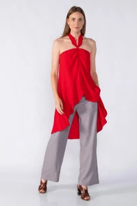 Blusa mullet com amarração