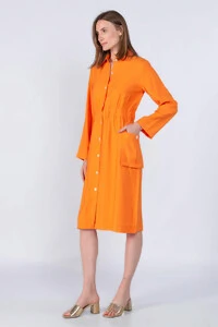 Vestido em viscose elastico na cintura