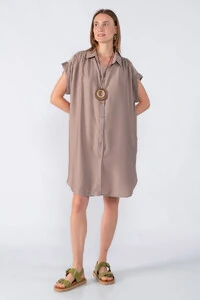 Chemise manga morcego com detalhe