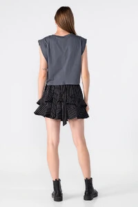 Blusa cropped muscle tee
