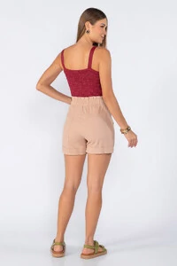 Cropped tricot texturizado