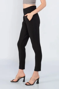 Calca skinny social cintura alta