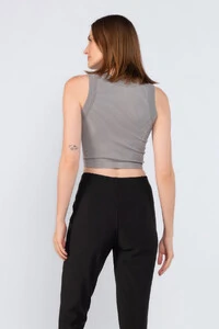 Cropped em regata canelado