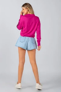 Blusa moleton sport frente torcida