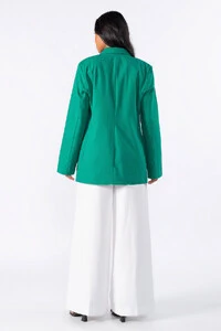 Blazer linho com ombreiras