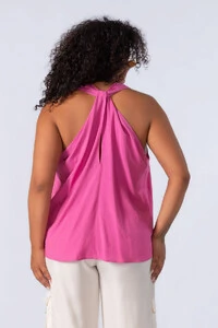 Blusa viscolinho decote v