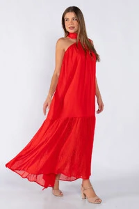 Vestido longo lurex