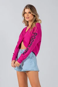Blusa moleton sport frente torcida