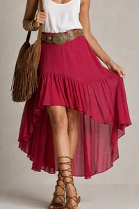 Saia de chiffon boho