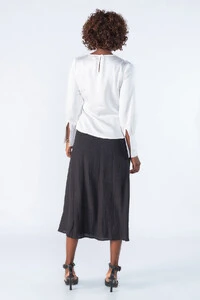 Blusa poliester transpassada