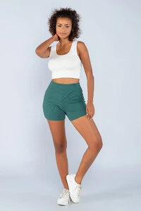 Shorts sport curto em malha tezturizada
