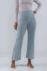 Calca pantacourt viscose nervura frente