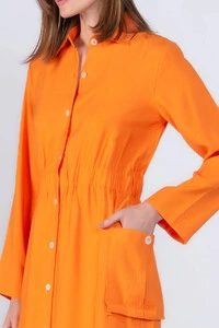 Vestido em viscose elastico na cintura
