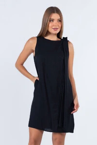 Vestido viscose com faixa ombro