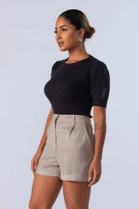 Blusa em viscose manga princesa