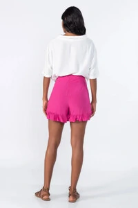 Camisa cropped com botoes