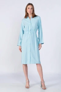 Vestido em viscose elastico na cintura