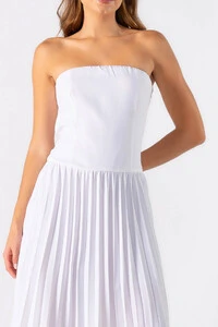Vestido midi tomara que caia