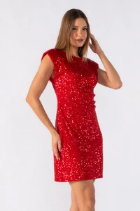 Vestido em paete decote costas
