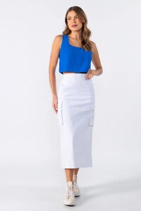 Blusa regata em alfaiataria