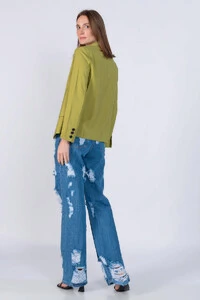 Blazer em viscose tencel leve