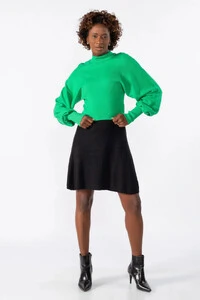 Blusa manga longa bufante