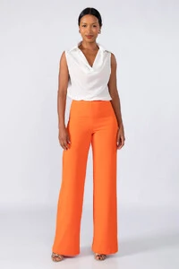Calca pantalona ziper lateral