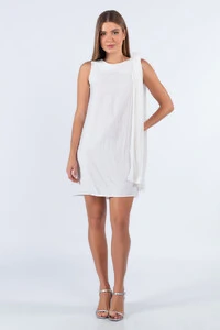 Vestido viscose com faixa ombro