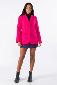 Blazer linho com ombreiras