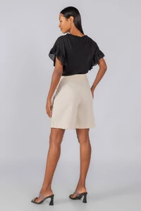 Blusa crepe detalhe em babados
